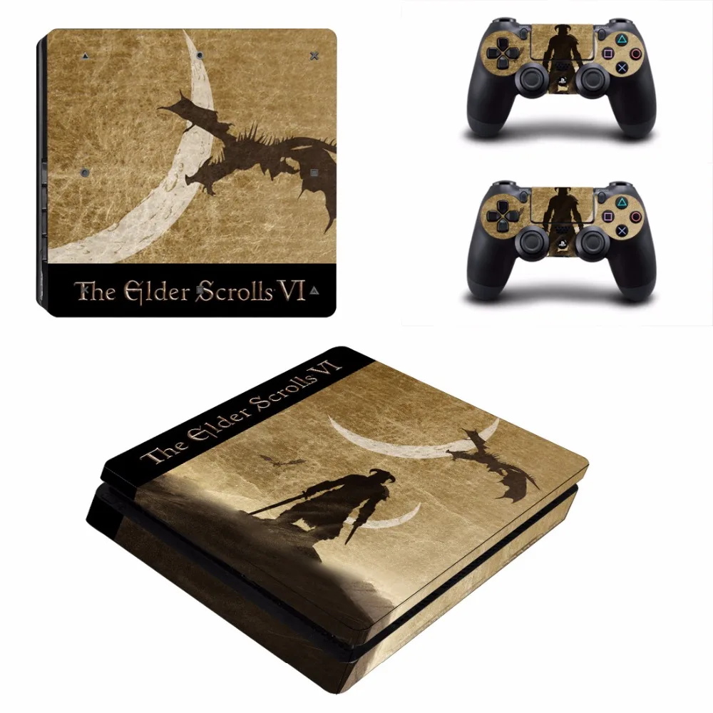Наклейка Slim Skin для консоли PlayStation 4 и 2 контроллера PS4 наклейка Виниловая игр