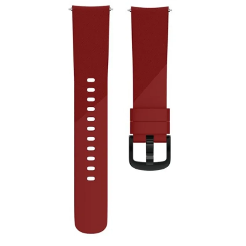 Red 20 мм ремешок для часов samsung galaxy watch active 2 42 мм gear S2 sport Силиконовый ремешок для браслета correa pulseira аксессуары для часов - Цвет ремешка: Red