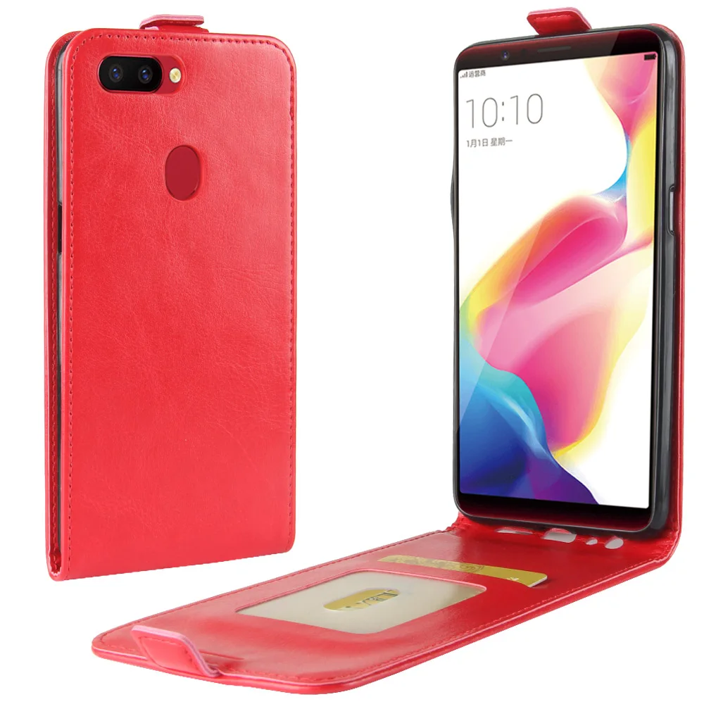 Чехол Кошелек из искусственной кожи для OPPO R11 R11t с подставкой и держателем карт