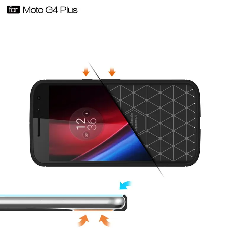 TRISEOLY для MotoG4 роскошный чехол из углеродного волокна для Motorola Moto G4 Moto G4 Plus Матовый ТПУ чехол для телефона