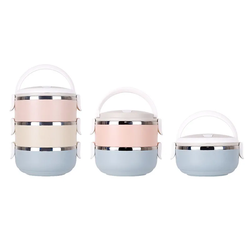 4 слоя японский градиент цвет нержавеющая сталь Ланч бокс для детей портативный