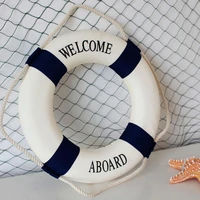 1 pc navy style lifebuoy nautical aboard sign in home decor decorative life ring room bar home decoration 3 sizes