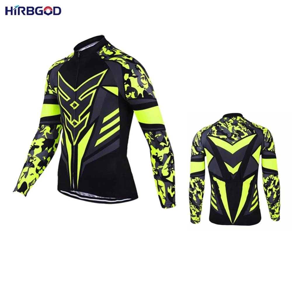 Вело Джерси HIRBGOD 6XL для мужчин весна 2019 длинный рукав велосипедная модель осенняя