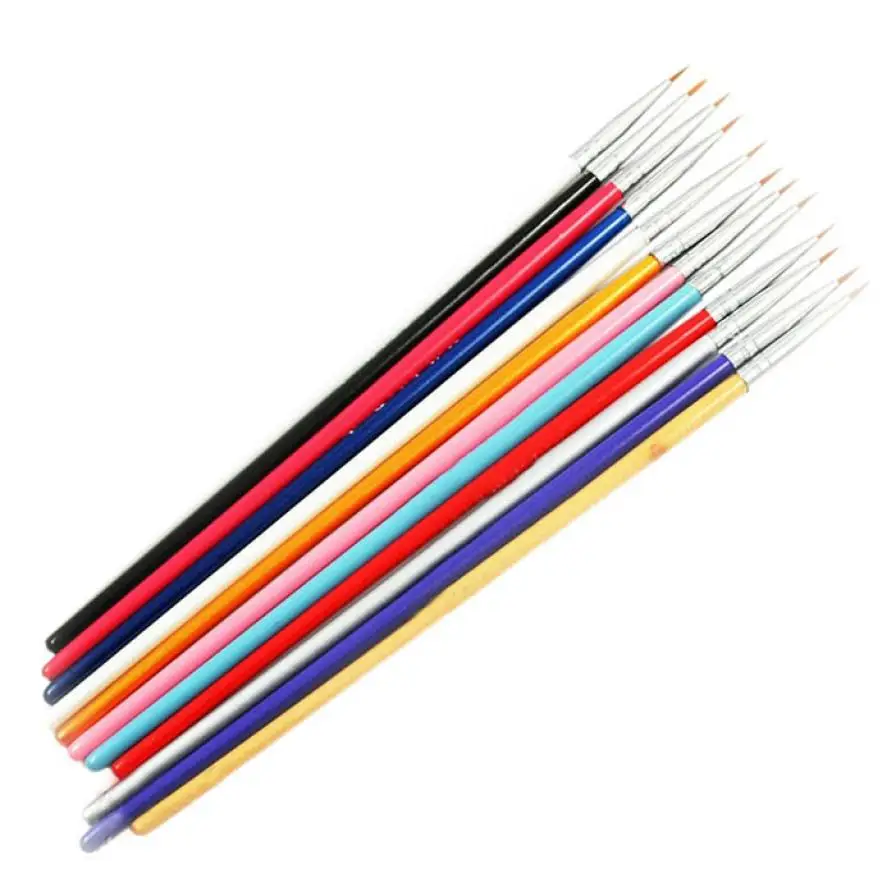 Набор кистей для ногтей 12 шт. ручка рисования инструменты аксессуары красота