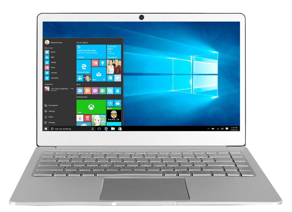14 дюймов ips экран ноутбук Jumper EZbook X4 windows 10 ноутбук Intel Celeron J3455 6G 128G ультрабук клавиатура с подсветкой металлический чехол
