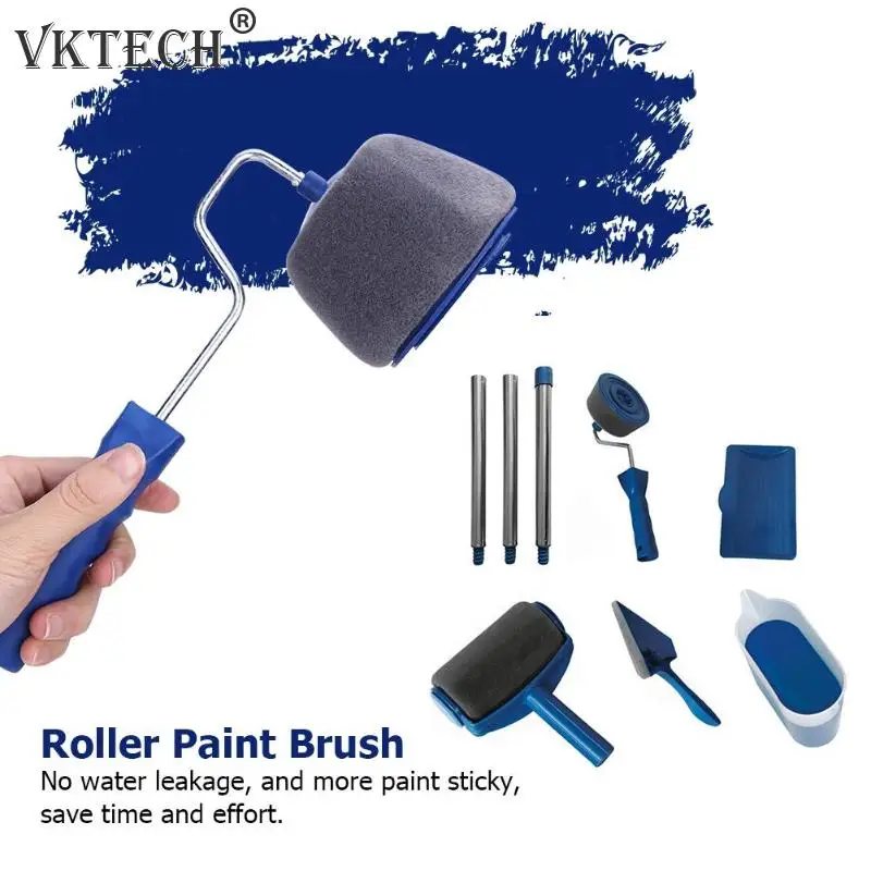 

5/8pcs Seamless Paint Roller Brushes with Color Box Multi-functional Paint Runner Roller Corner Brushes Set for Wall Painting