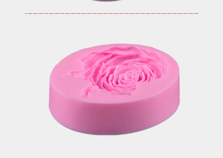Большая роза цветок искусственное мыло Шоколад Форма для кухни выпечки E707 | Дом и