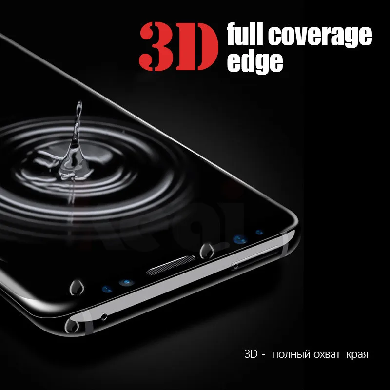 3D изогнутое полное покрытие 9H закаленное стекло для Samsung Galaxy S8 S9 Plus Note 8 S6 S7 Edge A3 A5 A7