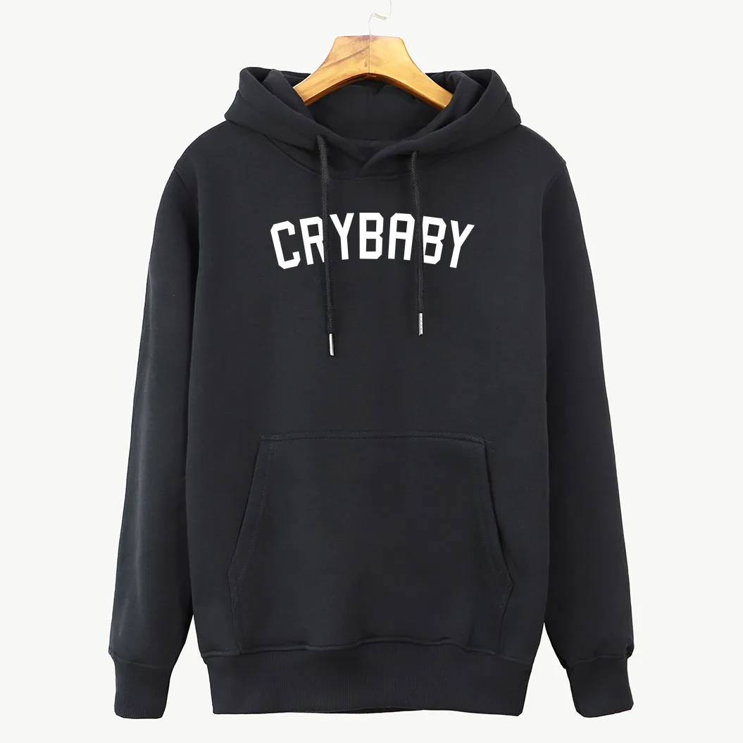 Детский Забавный Свитшот CRY для женщин 2018 осенне зимняя флисовая толстовка с