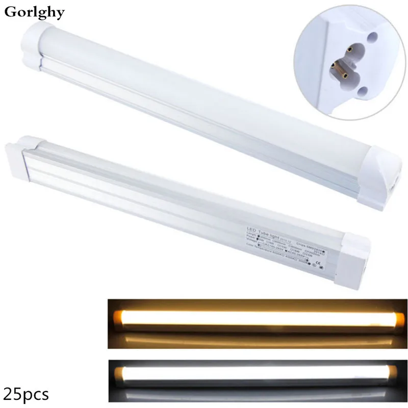 25 шт./лот LED T5 интегрированный Одноместный светильник для магазина 60 см 30