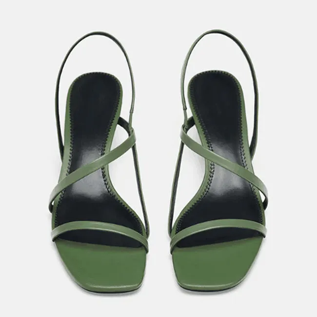 MONMOIRA/женские босоножки с перекрестными ремешками на геометрическом каблуке