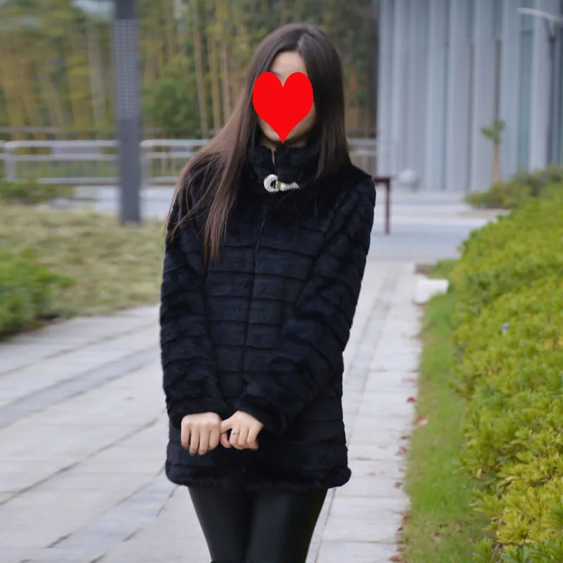 XXXL4XL 5XL размера плюс зимняя женская с воротником Мандарин верхняя одежда средней