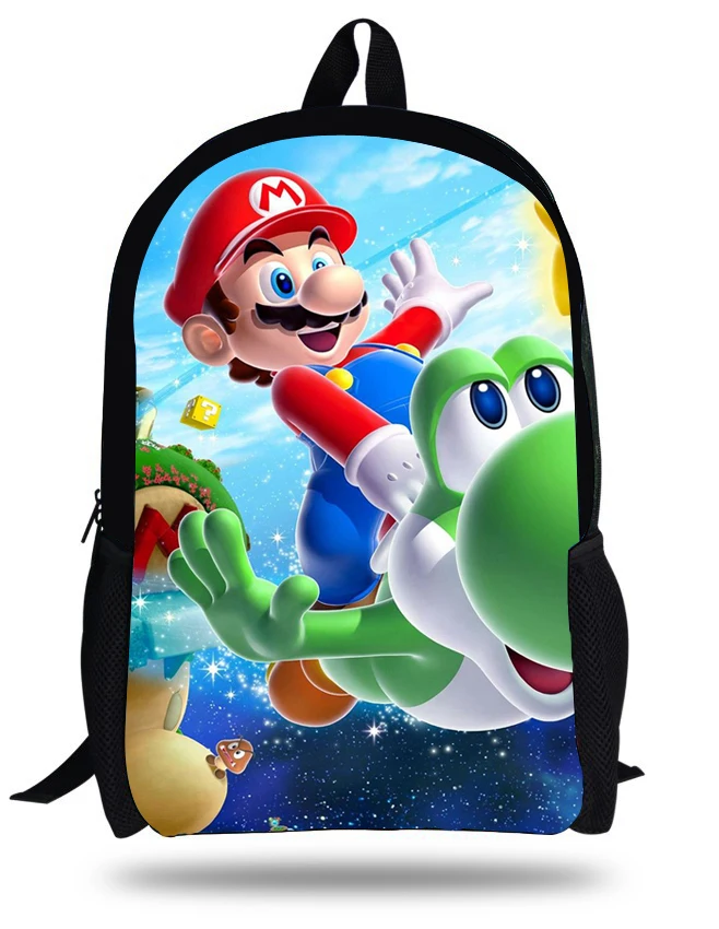 16 дюймов популярная игра Super Mario Bros Печатный Рюкзак Набор для детей школьные сумки