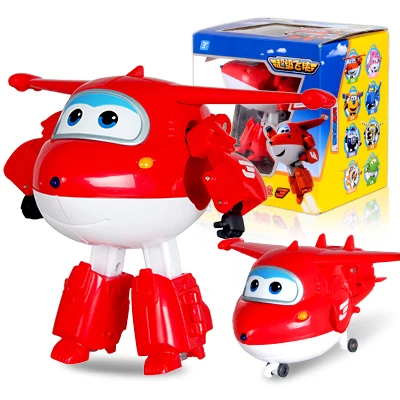 Big!!!15cm ABS Super Wings Deformation Airplane Robot Action Figures Wing Transformation toys for children gift Brinquedos | Игрушки и