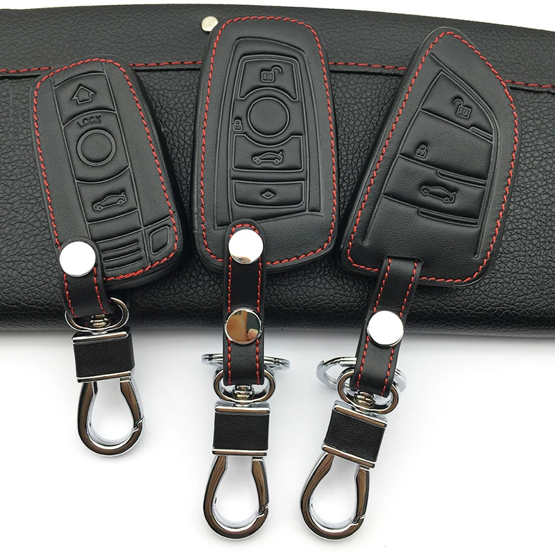 Чехол для ключа из натуральной кожи BMW 1/3 5series X1 X3 X5 X6 Z4|car key case cover|key for carcase bmw |