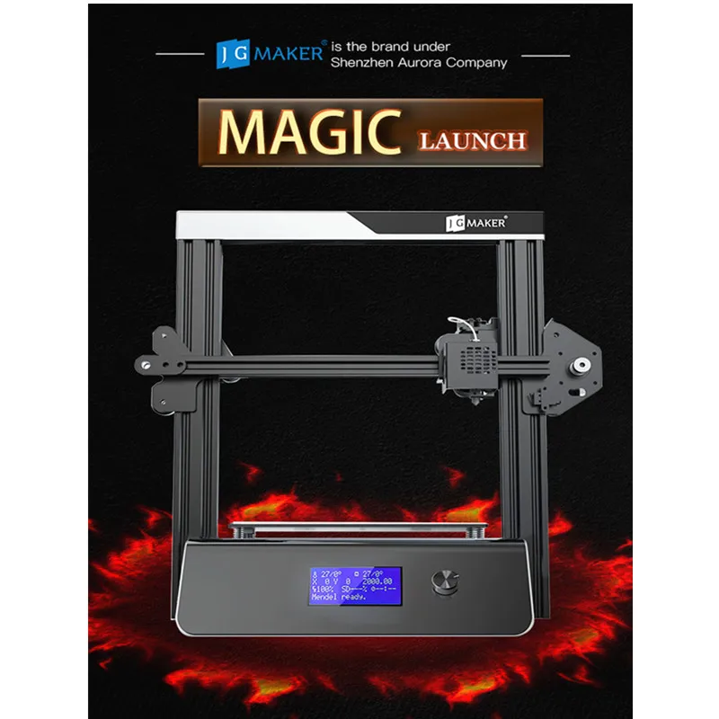 JGAURORA Magic обновленный 3D принтер ЖК экран с большой печатной областью печатная