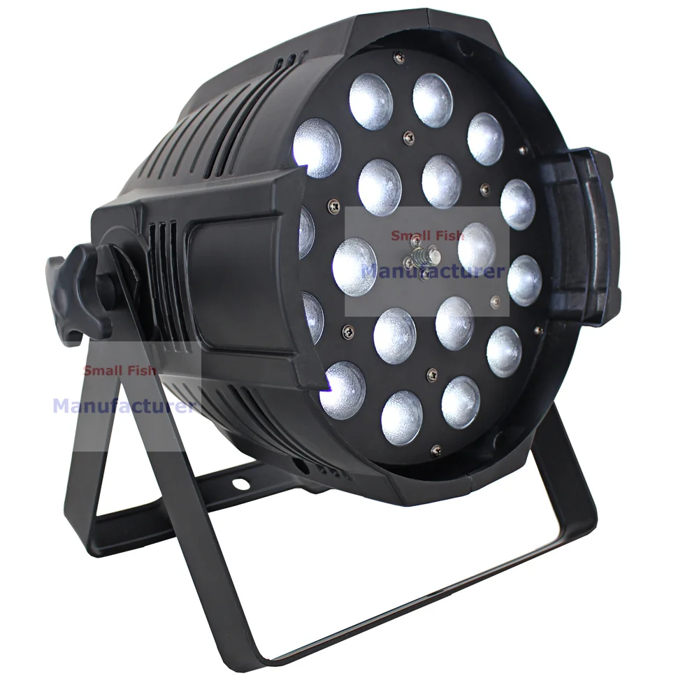 Быстрая доставка 1 шт./лот 18x10 Вт Zoom Par Lights DMX Stage RGBW 4 в LED Can для диджея вечеринки