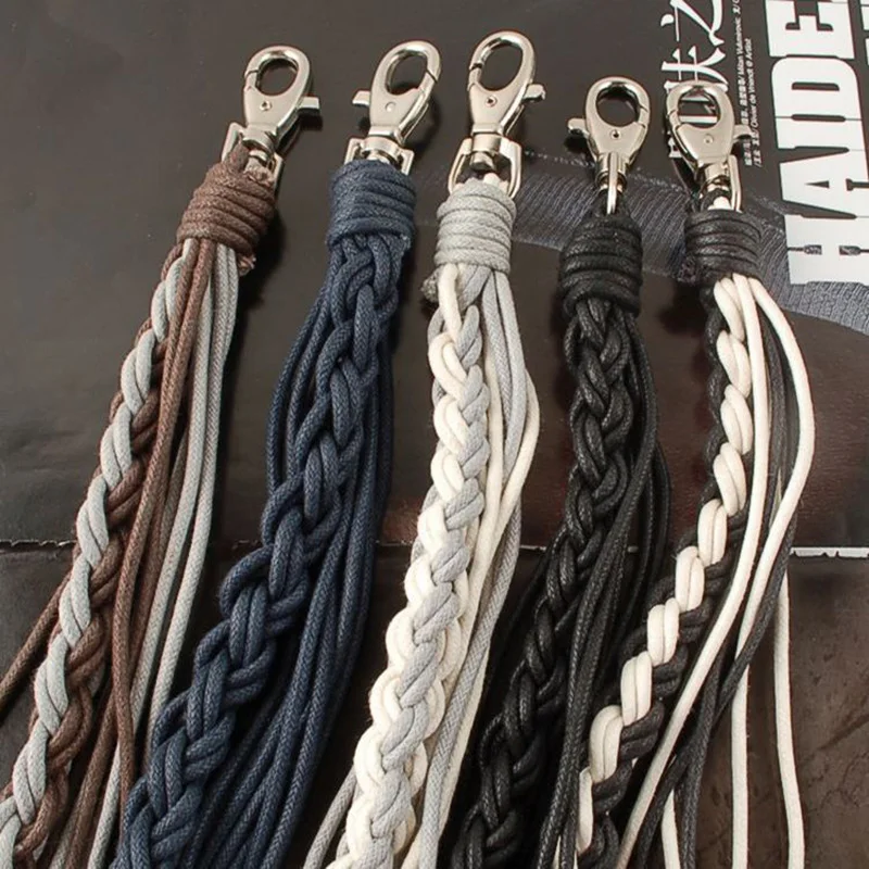 Summer Fashion Jeans Wallet Chains Genuine leather Braid Belt Chain Punk Men Women Single Layers Trousers chains DR05 | Украшения и