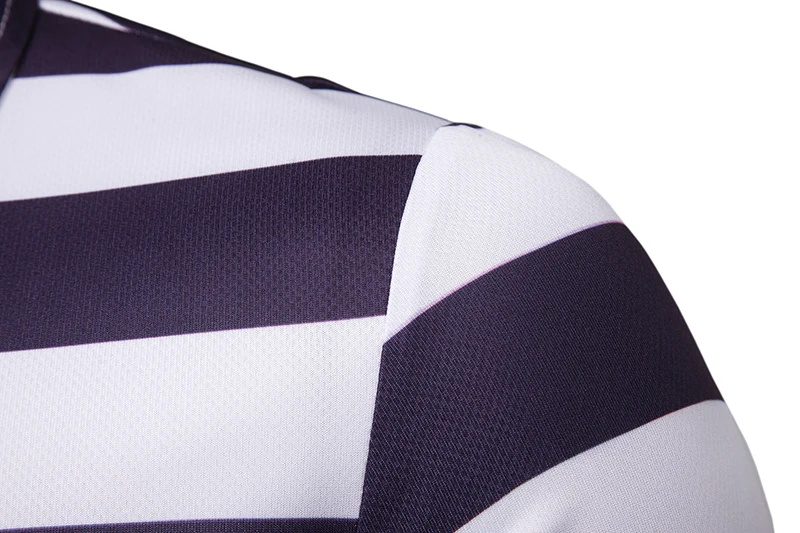 Мужская мода 2021 рубашка поло с отворотом дышащая полосатая коротким рукавом