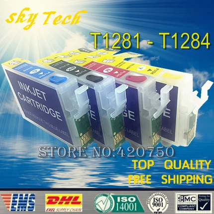 Пустые пополняемые картриджи T1285 для T1281 T1284 подходит BX305 SX130 SX230 SX235W SX420W SX425W SX435W и