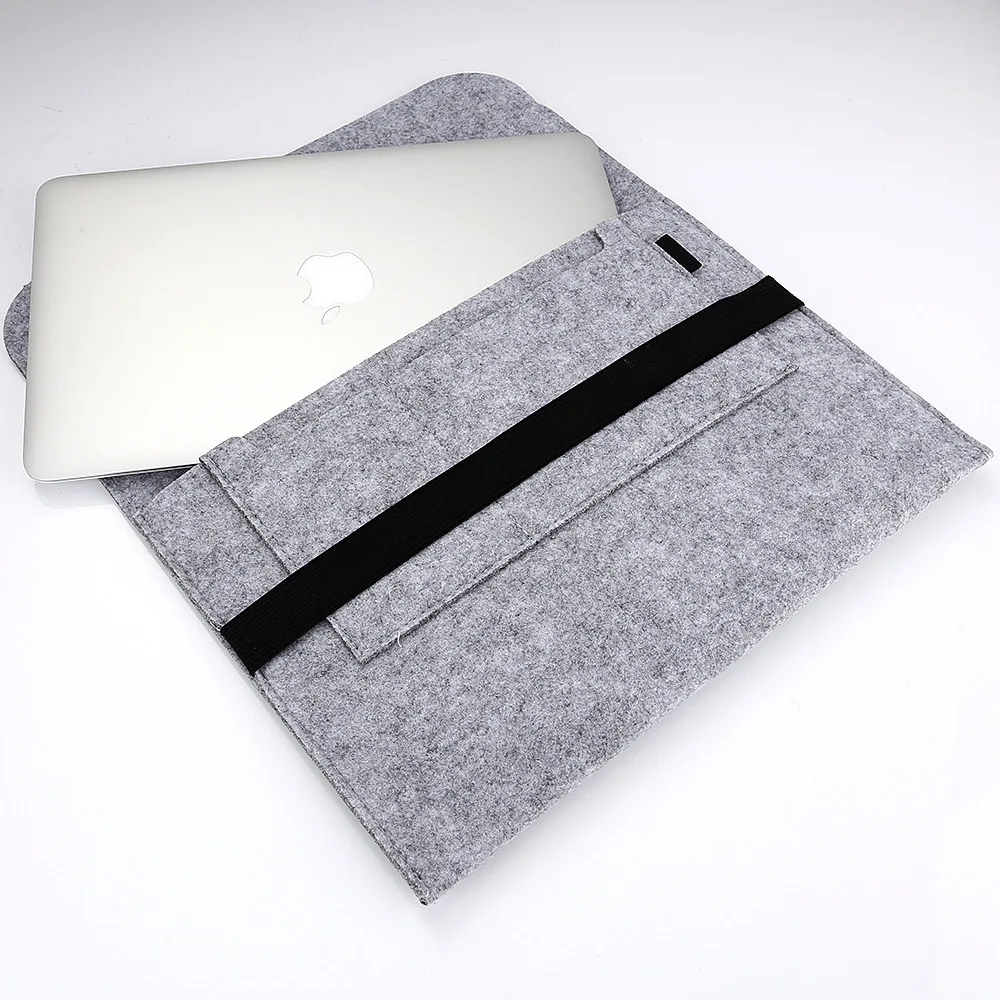 Чехол из шерсти для Apple Macbook Air Pro Retina 11 12 13 3 15 дюймов Защитная сумка ноутбука 14
