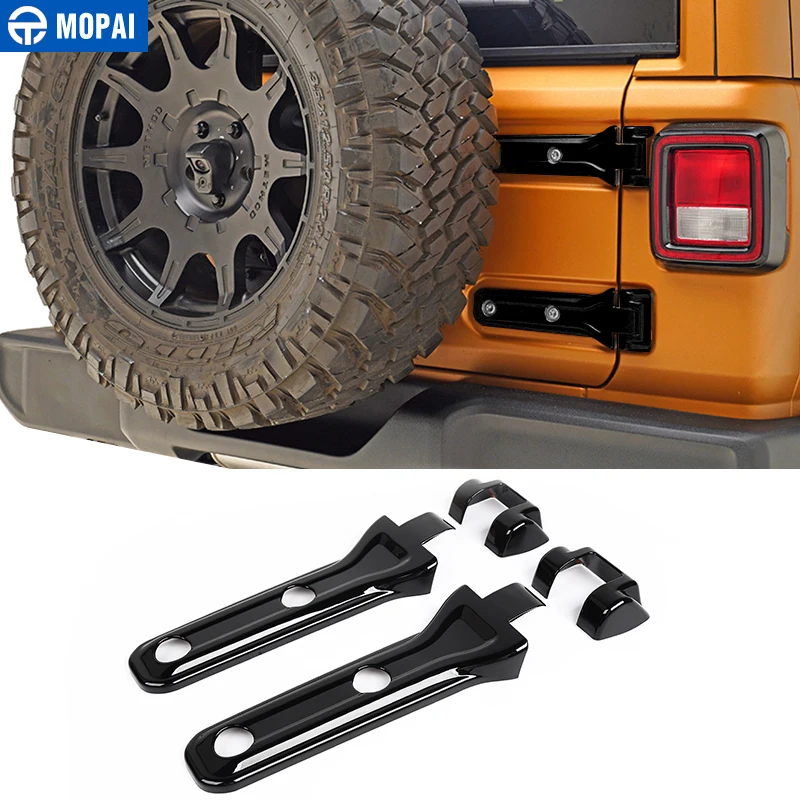 MOPAI автомобильные наклейки для Jeep Wrangler 2018 + запасной шарнир шины дверная ручка