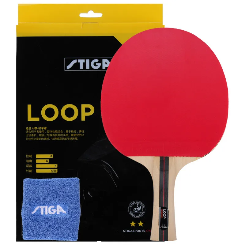 Оригинальная ракетка для настольного тенниса Stiga LOOP 2 звезды пинг понга Ракетки