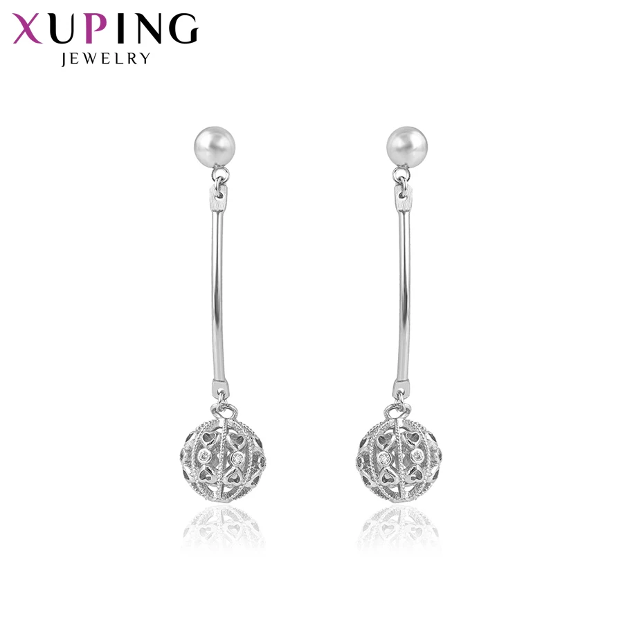 Xuping Fashion Party Vintage Temperament Earrings Rhodium Color Plated for Women Christmas Jewelry Gifts 95552 | Украшения и