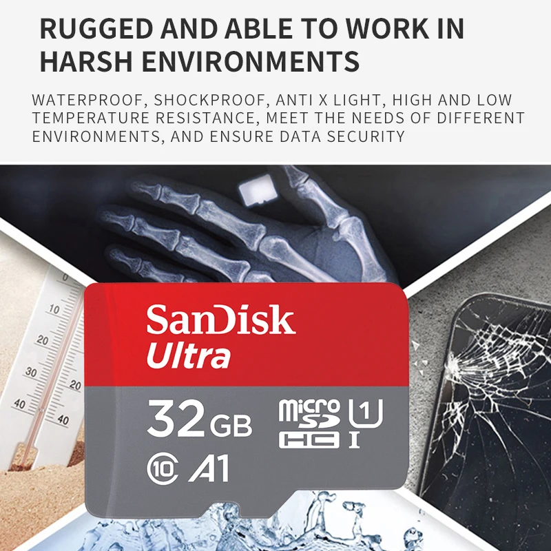 32 г 98 МБ/с. SanDisk Ultra оригинальный SDHC C10 Micro карты памяти картао SD ГБ HC смартфон
