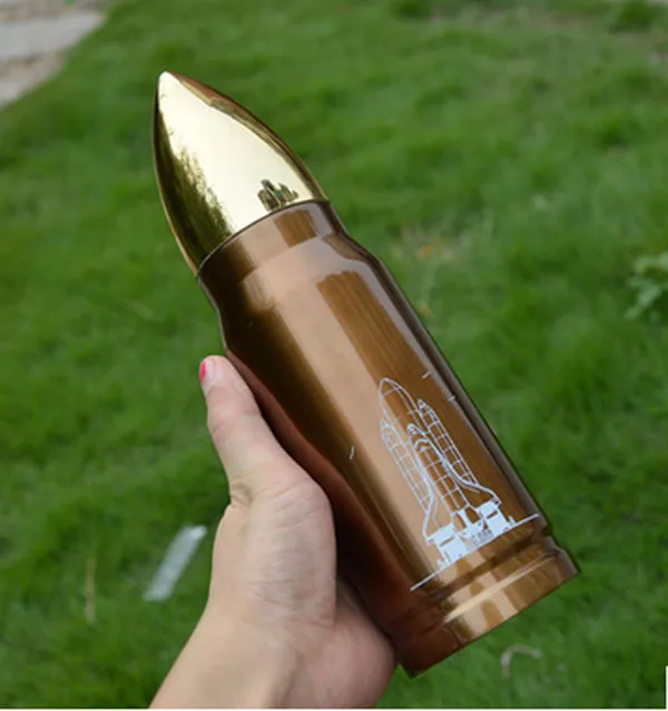 Нержавеющая чашка пули 350 мл ракета вакуумная колба бутылка для мужчин тепло