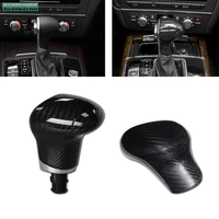 3d sticker gear shift knob cover trim carbon fiber 2013 2014 2015 2016 fit for audi a4 a5 a6 a7 q5 q7 s6 s7 2009 2010 2011 2012