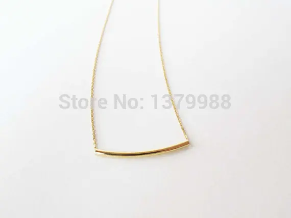 Изогнутое ожерелье в форме полосы простое дизайнерское изогнутое с милым