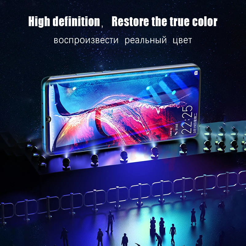 20D полное покрытие закаленное стекло для Huawei P Smart 2019 2018 Защита экрана P30 P20 P10 Mate 20