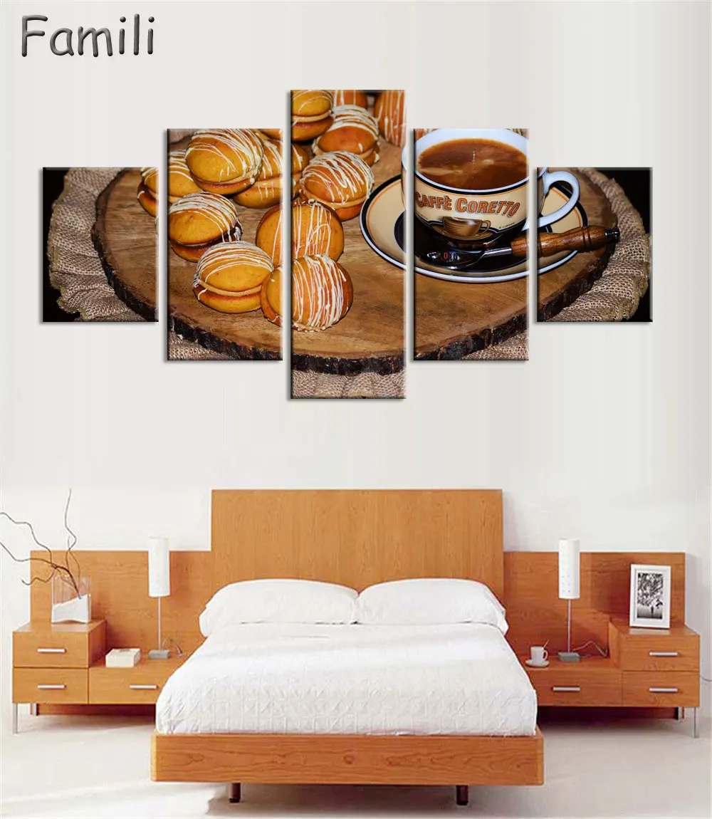 Картина маслом с принтом картина из кофейных зерен холст на холсте без рамки для