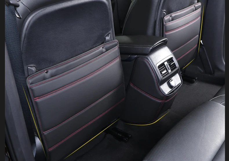Lsrtw2017 волокна кожи автокресло анти-kick коврик подлокотник анти-kick коврик для renault koleos samsung qm6