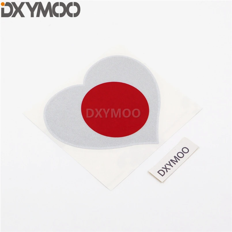 Национальный флаг сделано в Японии сердце мотоциклетный шлем мотоцикл стикер