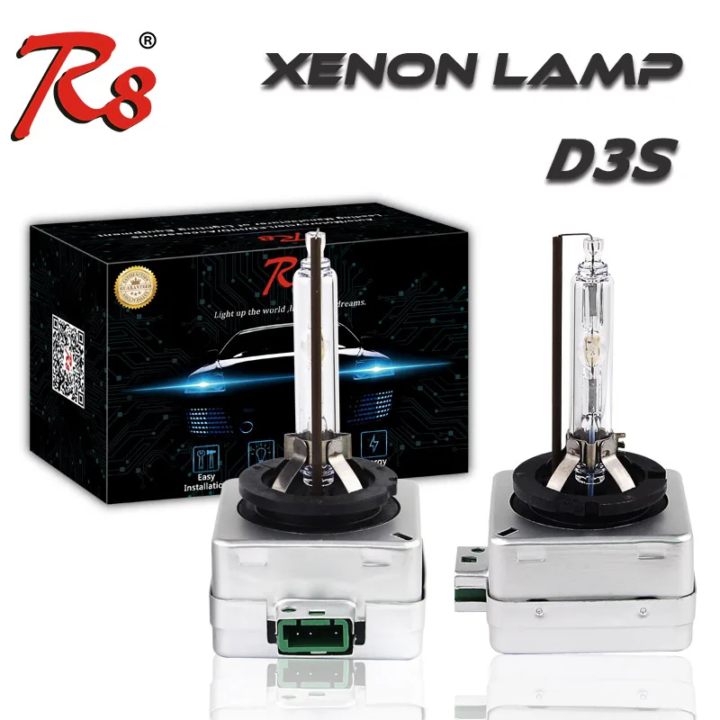 R8 2 шт./лот D3S ксеноновая HID лампа для фар 12 в 35 Вт D3 автомобиля сменная 4300k 6000K 8000k