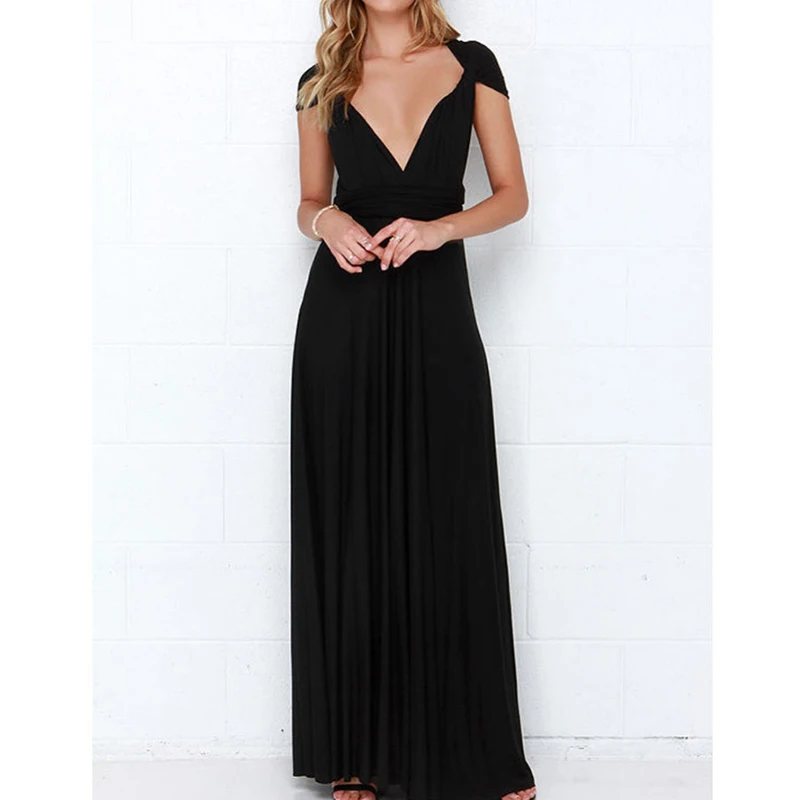 15 цветов летние Вечеринка сексуальное платье Длинное Красное Свадебные