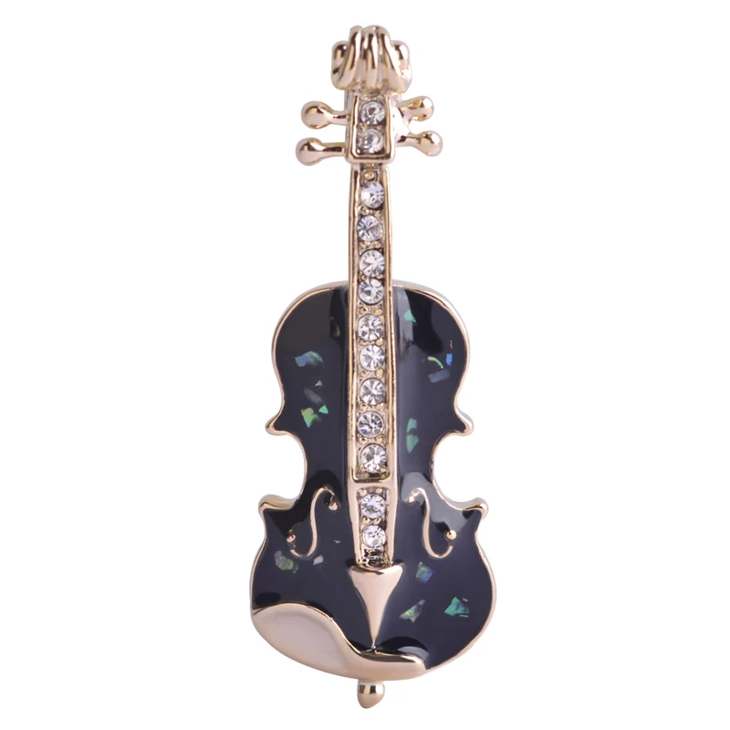 Виолончельный гитарный значок брошь в форме абалона с эмалью аксессуар для
