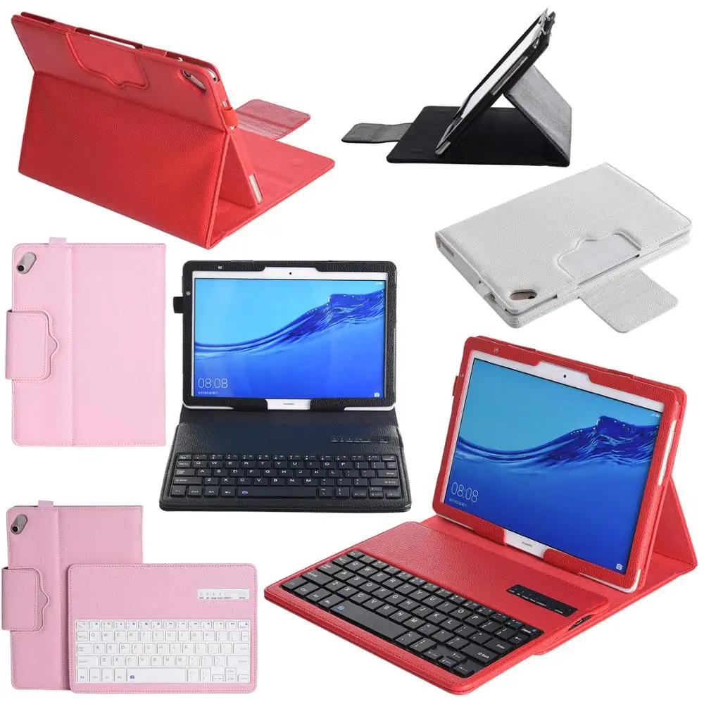 Беспроводной Bluetooth клавиатура Стенд кожаный чехол для huawei MediaPad M5 Lite 10 BAH2-W19/L09/W09 T5 10 AGS2-W09/L09/L03/W19
