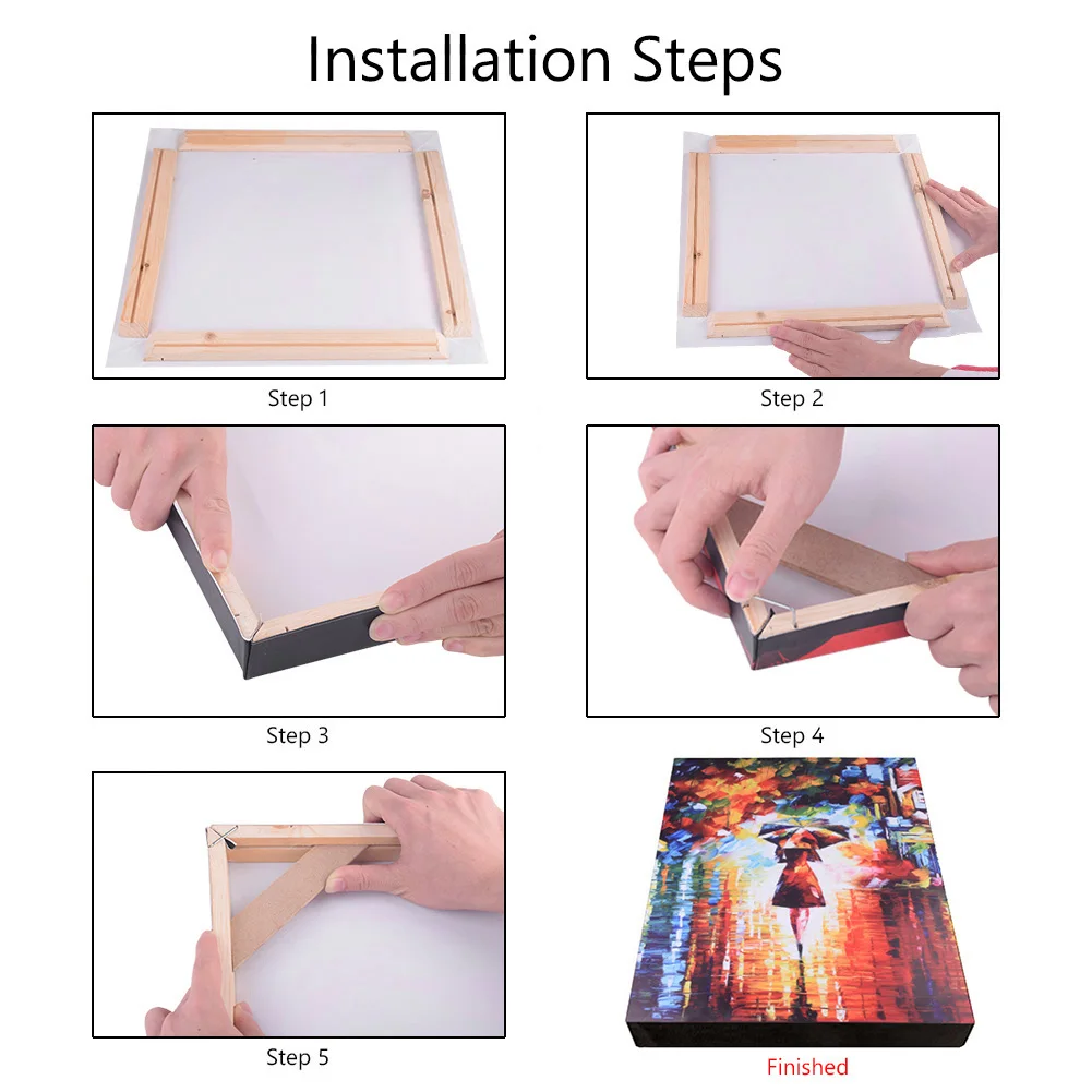 DIY деревянная рамка для фотографий Профессиональная Картина на холсте каркасный