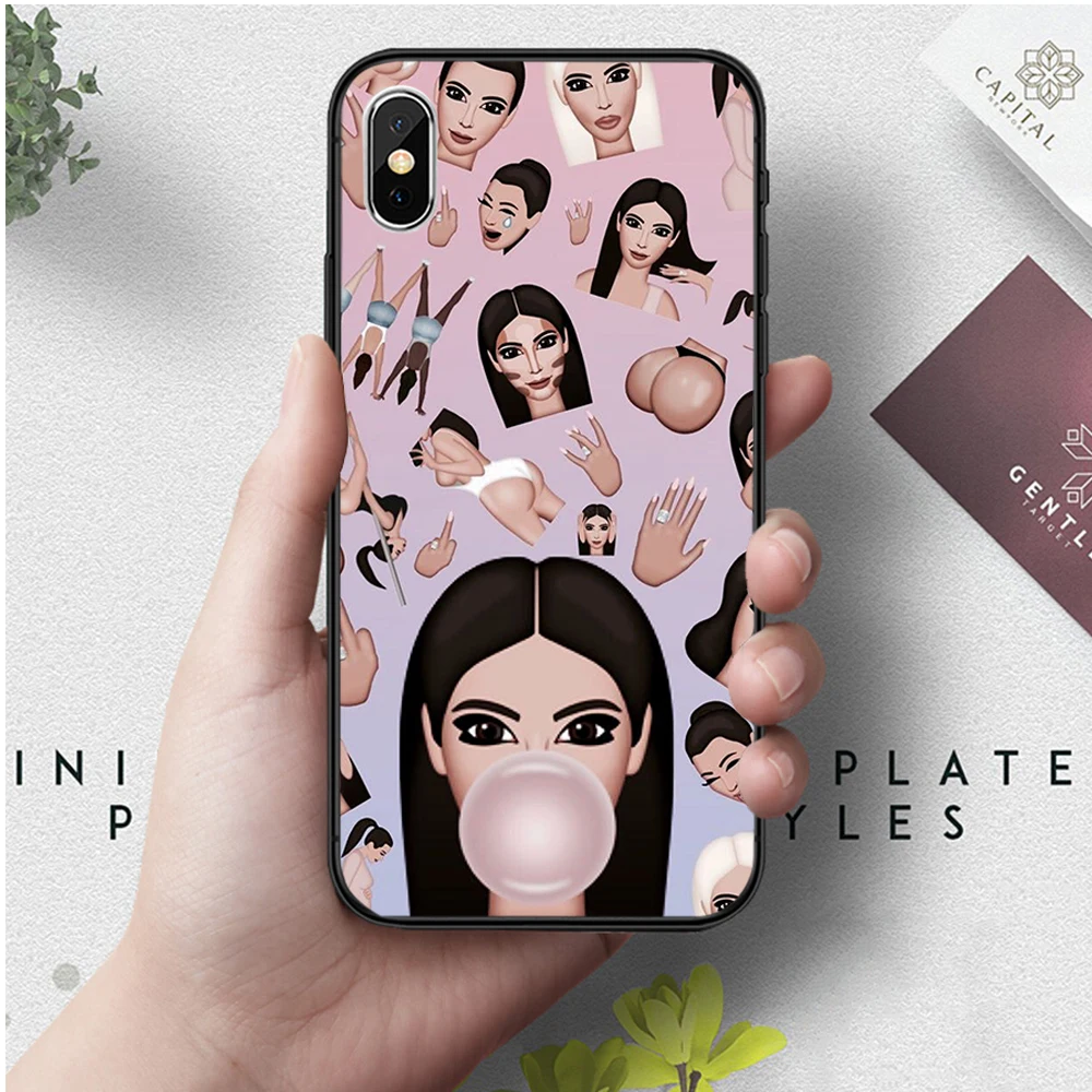 10 Kimoji Ким Кардашьян Канье силиконовый чехол для iPhone 5 5S 6 6S Plus 7 8 11 Pro X XS Max XR - Цвет: 10