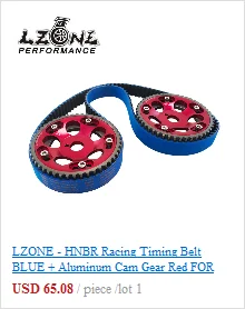 LZONE-(одна пара) Регулируемый кулачковый шкив cam Gears Kit для Suzuki Swift GTI G13B(синий, красный, фиолетовый, черный) JR6543