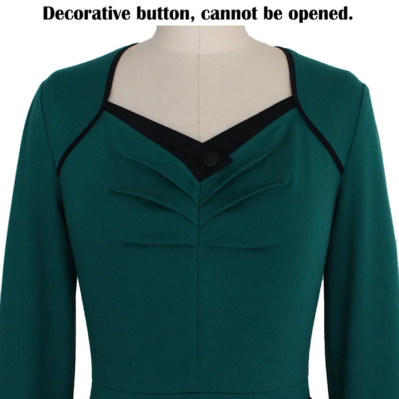 2016 New vestidos Victoria Beckhams Women Dresses Package Hip Office Dress Slim V Neck Long Sleeved Fashion Big size Overalls|fashion women