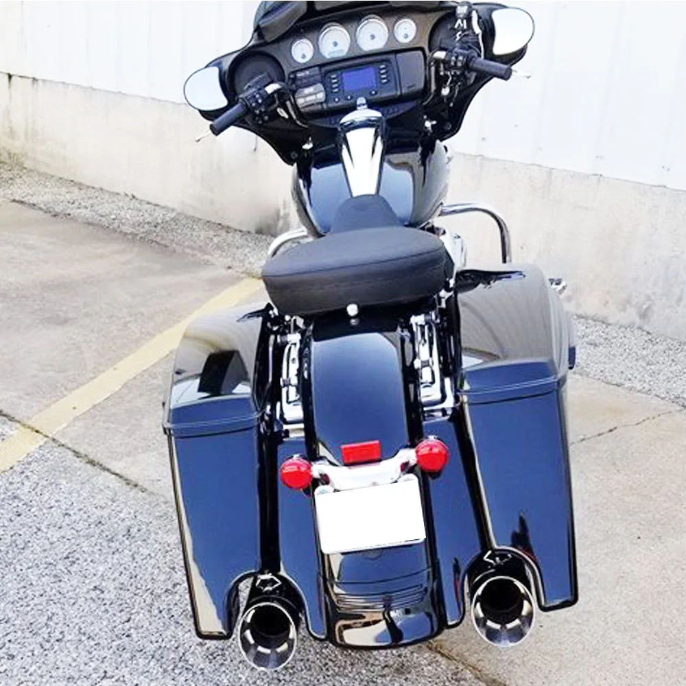 Натянутый задний брызговик яркого черного цвета для Harley Street Road Glide 2014 18| |