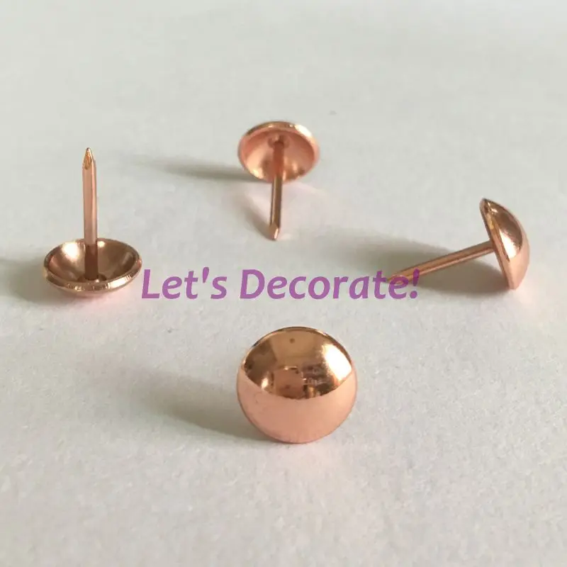 Бесплатная доставка 500 шт./лот 11 мм покрытый розовым золотом декоративный рюкзак