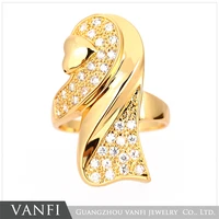 new fashion european ring gold color big oval cut aaa cubic zirconia inlayed jewelry rings for gift