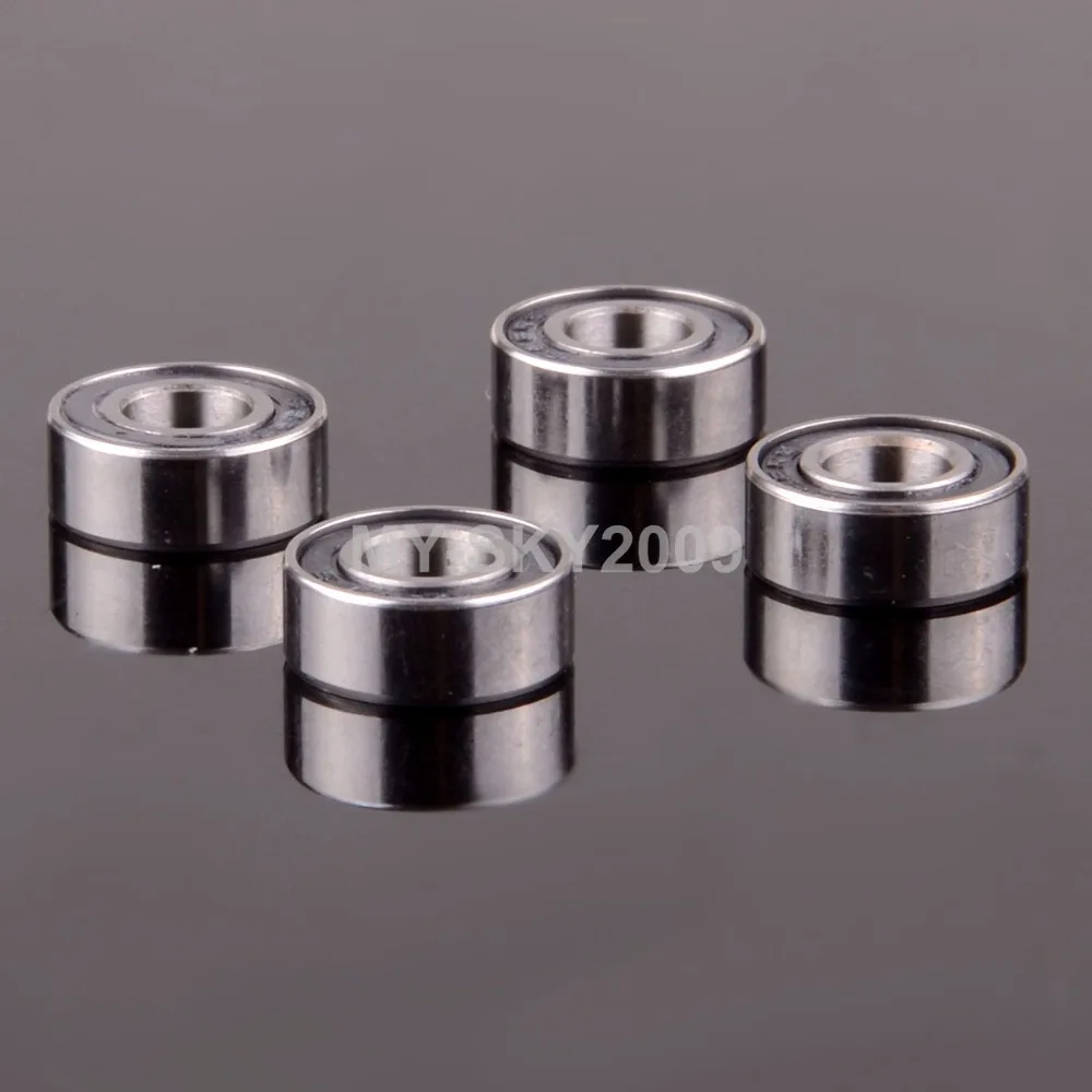 4 шт. 6x13x5 мм 686RS 686-2RS черные резиновые шарикоподшипники 6*13*5 подходят для