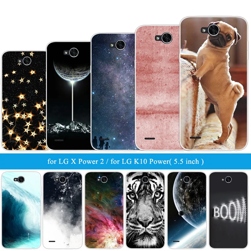 Чехол для LG X Power 2/K10 5 дюймов 2 задняя крышка из мягкого ТПУ защитный чехол с