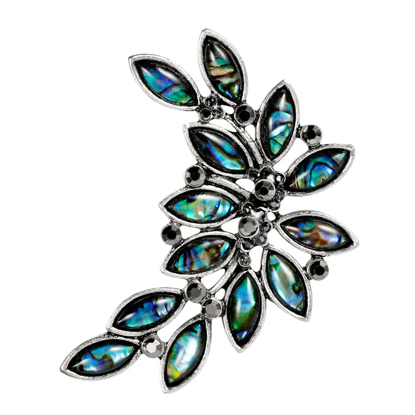 Трендовая простая винтажная ракушка брошь с цветами для женщин и мужчин модные